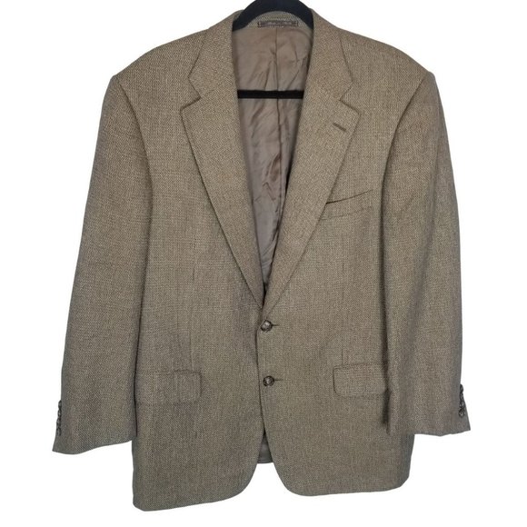 Ermenegildo Zegna Mens 52 IT (42R US) Brown Silk W
